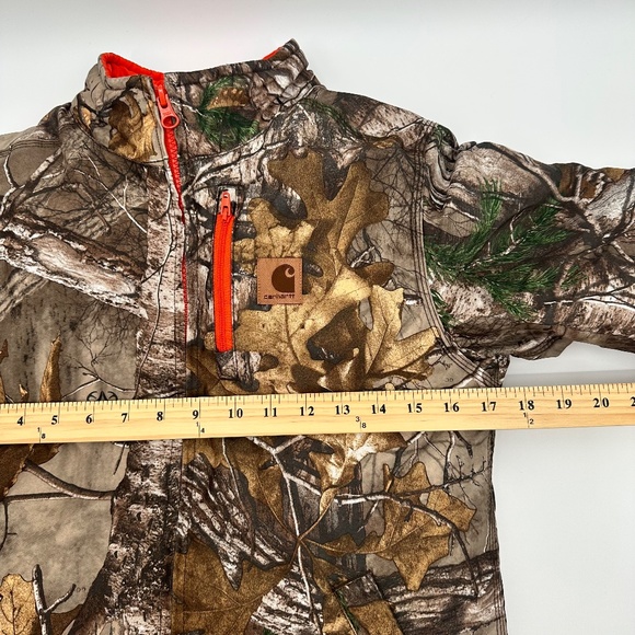 Carhartt Hunting Puffer Jacket Youth Size S (7-8) Realtree Rain Defender Zipper - Picture 8 of 9